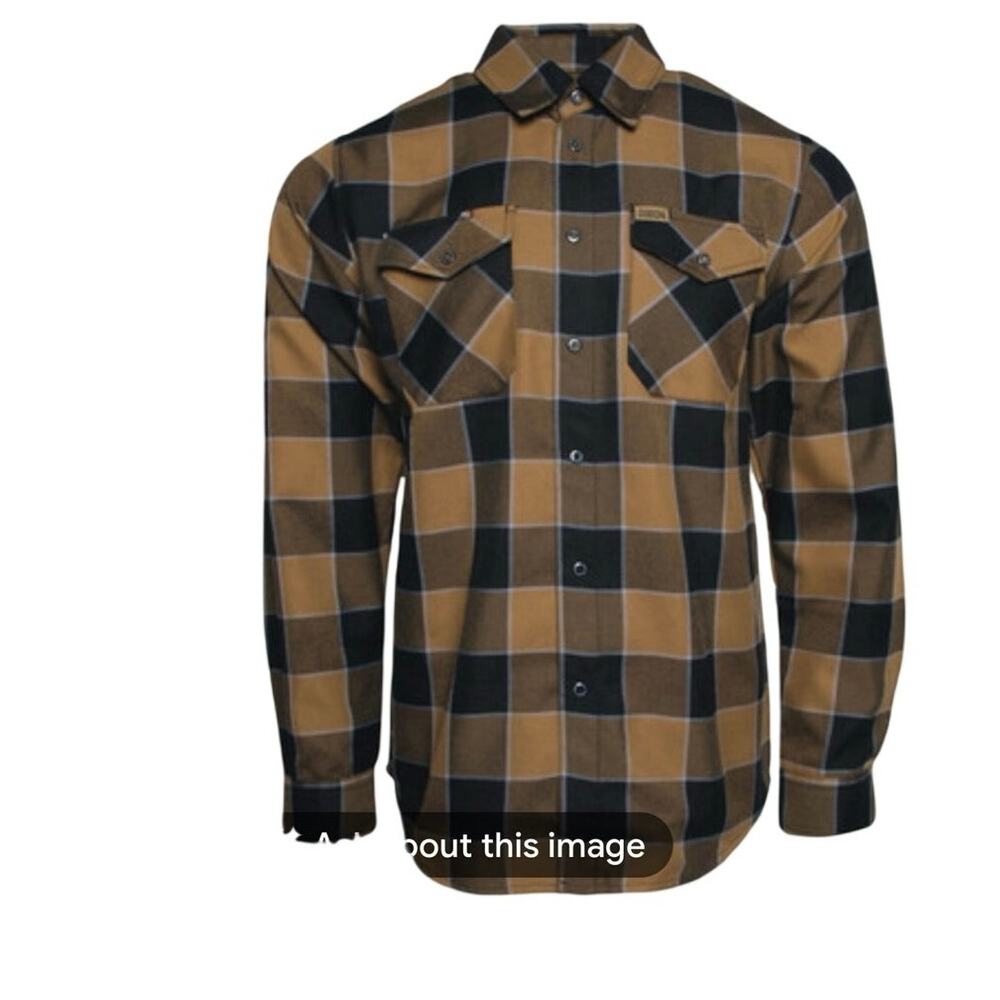 Dixxon Flannel Co “5 CLICKS OUT” Men’s  Medium Sold Out Nib
Brown, green